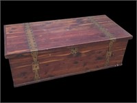 Custom Crafted Cedar Blanket Chest w/ Copper