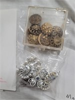 Costume jewelry and fancy buttons