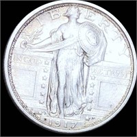 1917 TY1 Standing Liberty Quarter CLOSELY UNC