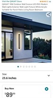 QHIUAT 18W Outdoor Wall Sconce LED IP65 Modern