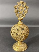 Antique French Ormolu Brass Perfume Bottle