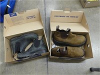 MENS STEEL TOW & LADIES BLUNDSTONES, USED