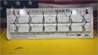 2 pack wall mounted hook rails