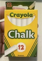 Crayola 12pc Chalk WHITE