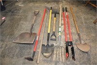 Lot of Hand Yard Tools