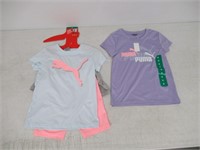4-Pc Puma Girl's 8 Set, T-shirts and Shorts,