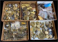 Lot of Miscellaneous Clock Parts - Many Brass.