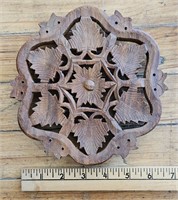 Wood Hand Carved Trivot