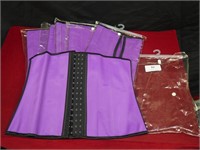 6 New Woman's Body Shapers (New) Purple and Black
