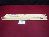 5 Misc. Signed Autographed Drum Sticks