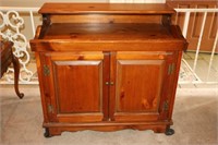 Vintage Solid Wood Dry Sink Cabinet