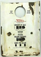 Vintage Tokheim Gas Pump Display Sign