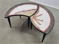 2pc Tile Mosaic Coffee Table