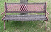 Wood & Metal Bench