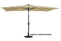 9 x 7 ft. Rectangle Solar Lighted Patio Umbrella