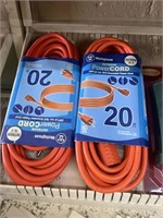 Two 20ft extension cords