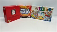 (3) Kids games: Scattergories, Wits and Wagers,