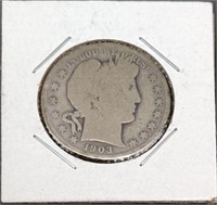1903 Barber Silver Half Dollar