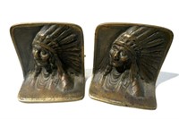 Pair Bronze Bookends 4 1/2"W