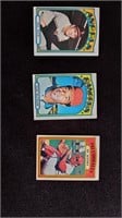 3 Lot Del Rice, Tom McCraw Trading card 1972 High#