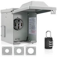NEW $51 50 Amp RV Power Outlet Box,