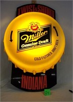 miller twist and shout beer sign indiana (lights)