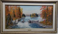 E.A. Leis O/C the Dam Painting