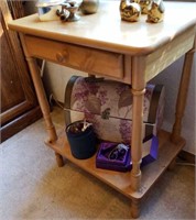 Small Wooden Table W/ Drawer