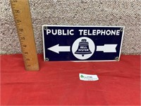 Public telephone bell sign