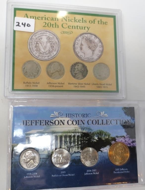 American nickels of 20th century & Jeffersons