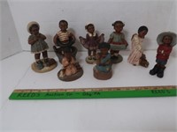 8 PCs Vintage All Gods Children Figurines by