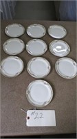 TAYLOR SMITH 6.5" PLATES 10 TOTAL 2 HAS CHIPS