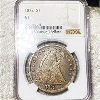 1872 Seated Liberty Dollar NGC - VF