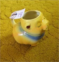 Vintage shawnee pig pitcher small