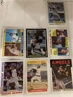 13- Reggie Jackson  baseball cards
