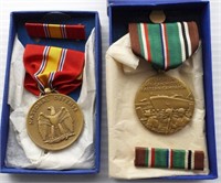 (2) VINTAGE MILITARY RIBBONS / AWARDS