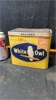 White owl tin