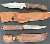 Vintage Knife Lot w/Sheath See Photos for Details