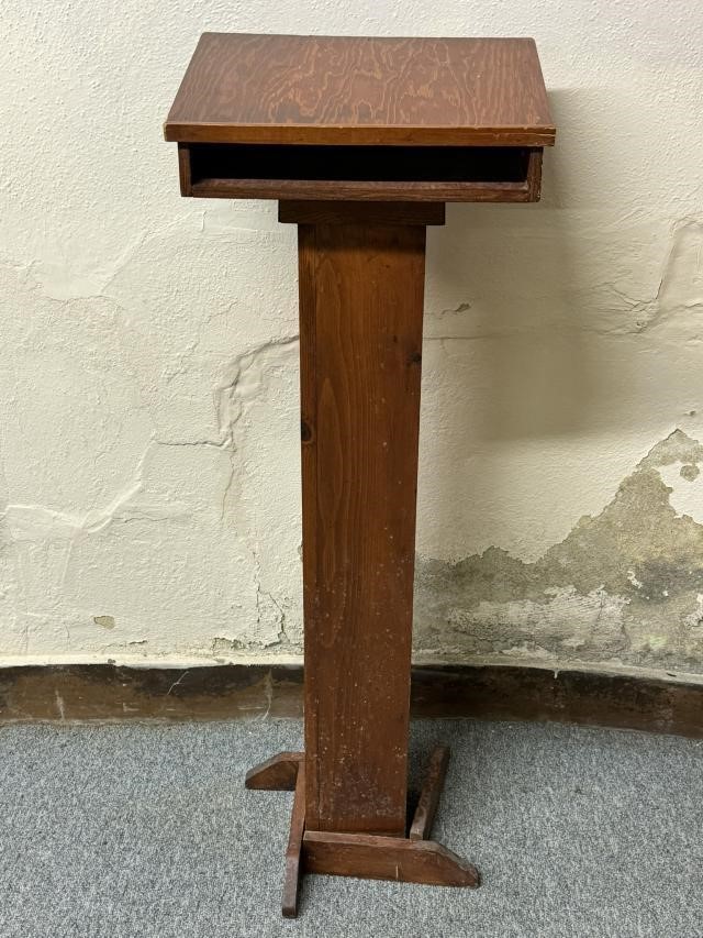 Small Wooden Podium 44 Inches Tall