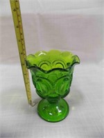 Vintage Green Moon/Stars Pattern Vase