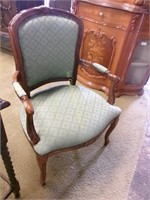 Snail Scroll French Style Parlor Chair