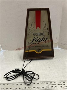 Michelob Light lighted sign, untested