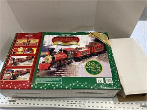 Christmas train set, as is