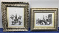 Pont Alexandre III , Framed and Signed , Eiffel