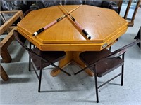 Mizerak Game Table, Folding Chairs