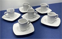 Imusa Espresso Demitasse 6 Cups Plus Saucers