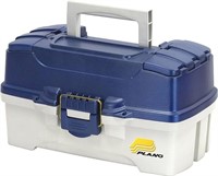 Plano 2-Tray Tackle Box with Dual Top Access, Blue