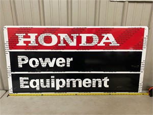 Honda Power Equipment Metal Sign