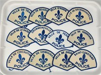 12) CANADIAN POLICE PATCHES - OBSOLETE