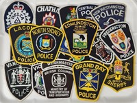 20) CANADIAN POLICE PATCHES - OBSOLETE